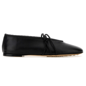 Bottega Veneta Black Rosa Mary-Jane ballerinas