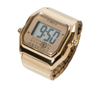 Timex x MM6 Maison Margiela T80 Ring Watch Stainless Steel Gold
