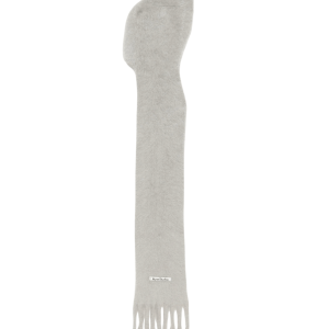 Acne Studios Mohair Muffler with Hood Gray