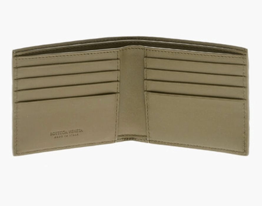 Bottega Veneta Intrecciato Bi-Fold Wallet  - Green