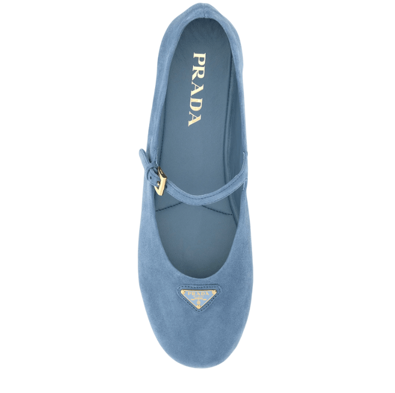 Prada  Ballerinas - Light blue suede  