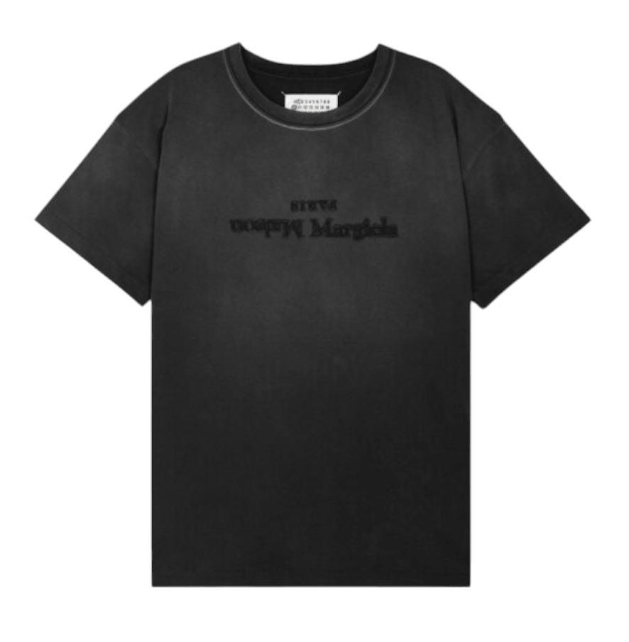 Maison Margiela Reverse Logo T - Shirt 'Washed Black