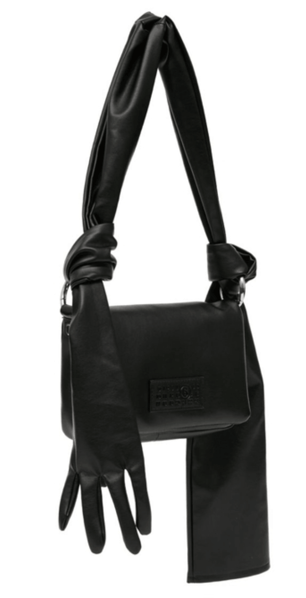 Mm6 Maison Margiela Black Shoulder Bag