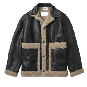 MM6 Maison Margiela Lambskin shearling-panel Jacket