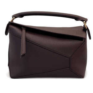 Small Puzzle Edge bag in soft grained calfskin Brown