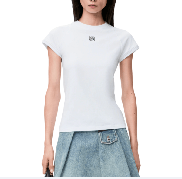 Small fit T-shirt in cotton blend