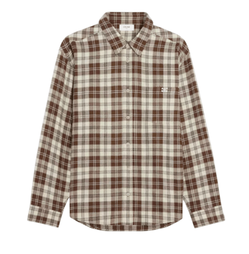 RELAXED SHIRT IN CHECKED WOOL 