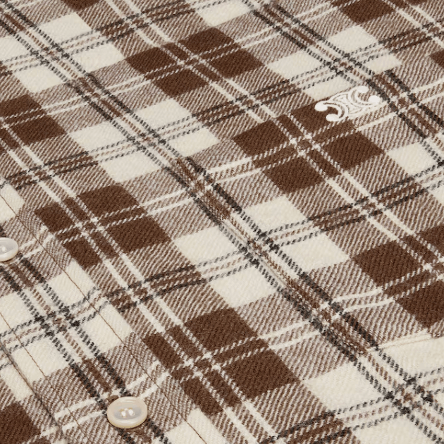 RELAXED SHIRT IN CHECKED WOOL 