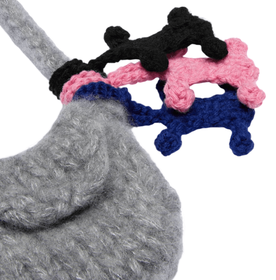 POUCH IN CASHMERE AND SILK 