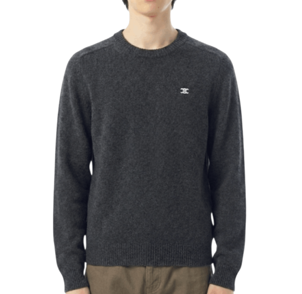 TRIOMPHE CREW NECK SWEATER IN WOOL AND CASHMERE 