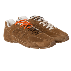 (W) New Balance x Miu Miu 530 Suede Mesh Sneakers Cinnamon