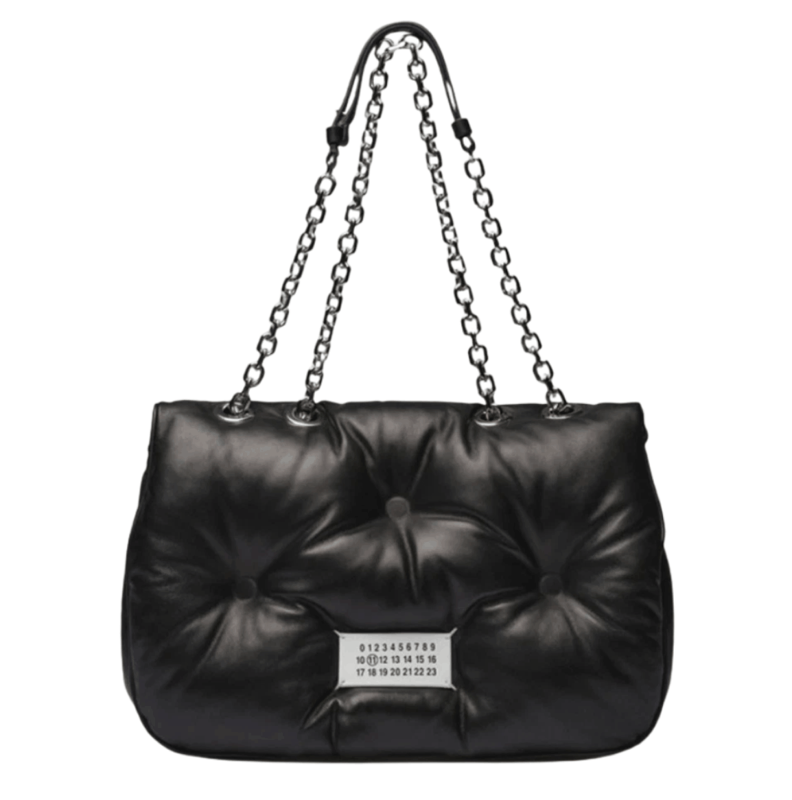Maison Margiela Glam Slam Flap Medium Shoulder Bag Black
