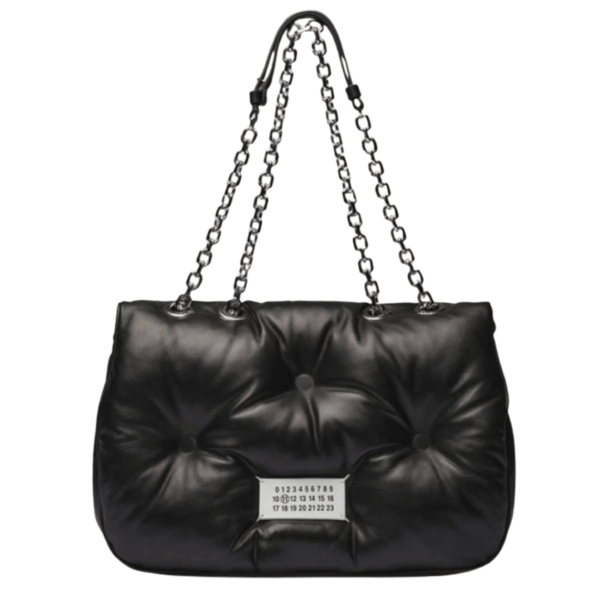 Maison Margiela Glam Slam Flap Medium Shoulder Bag Black