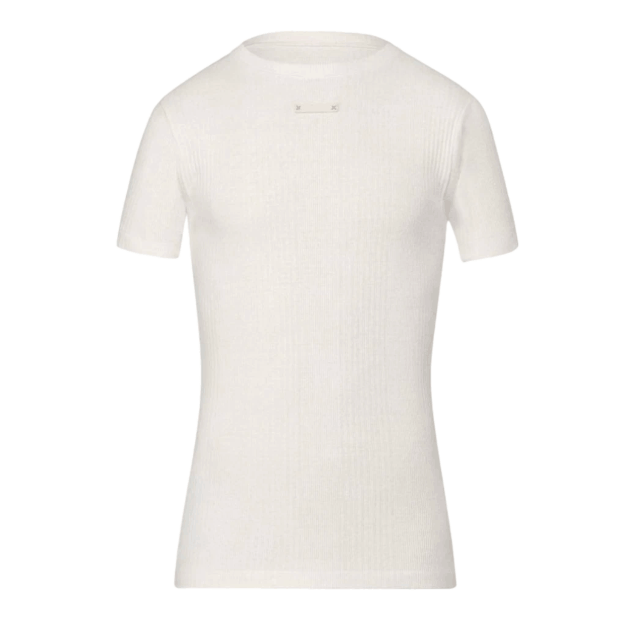  Maison Margiela Fancy Rib T-Shirt Off White