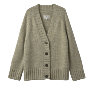 (W) Maison Margiela Botanical Dye Cardigan Pistachio