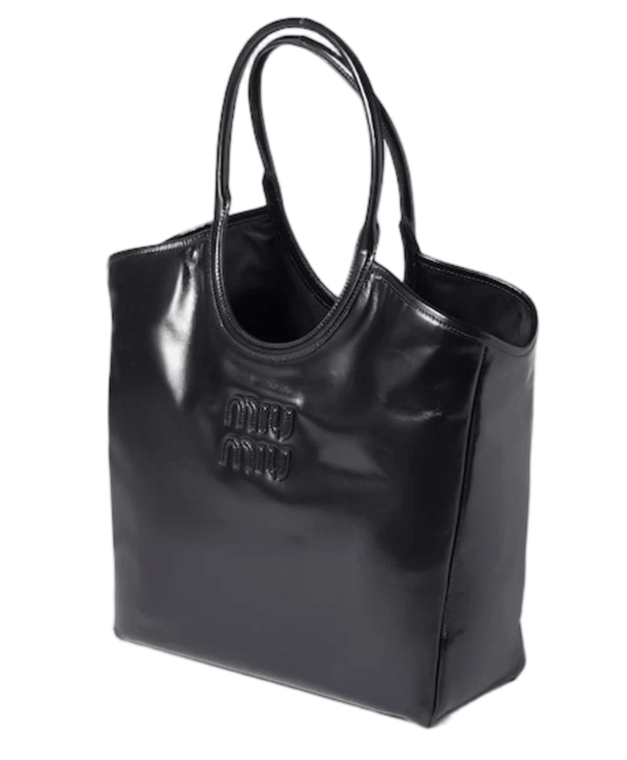 Miu Miu Ivy Leather Bag Black