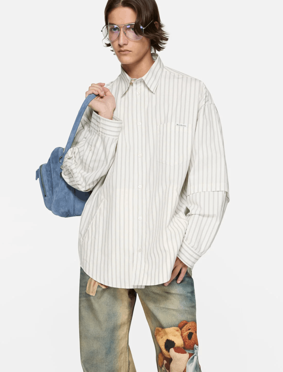 Double sleeve button-up