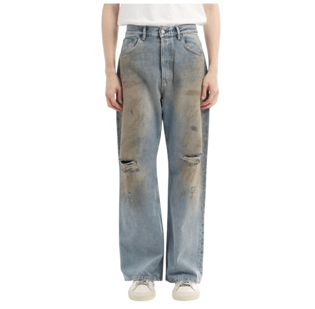 ACNE STUDIOS 2021M Penicillin Denim Pants - Mid Blue / B00403863         