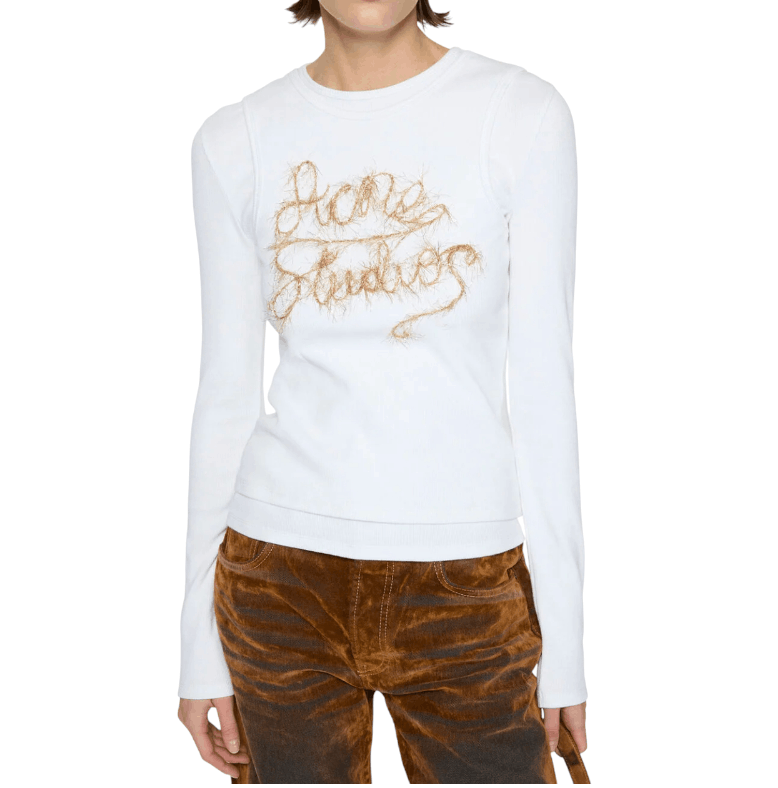 Layered logo t-shirt - Optic White