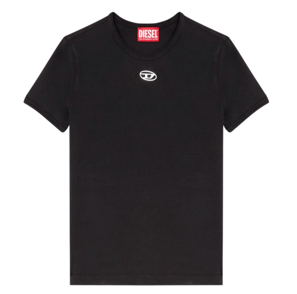 (W) Diesel T-Uncutieslong-Od Slim-Fit T-Shirt Black