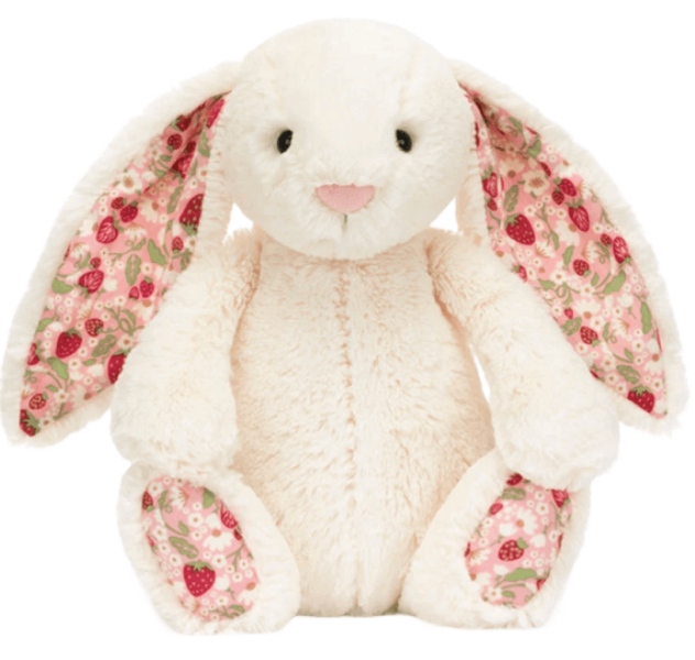 Jellycat Blossom Cream Bunny Medium Berry