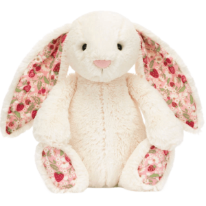 Jellycat Blossom Cream Bunny Medium Berry