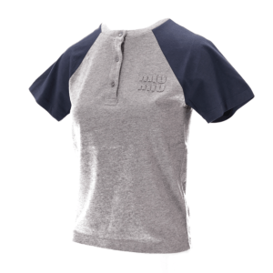 Miu Miu Grey Polo Shirt