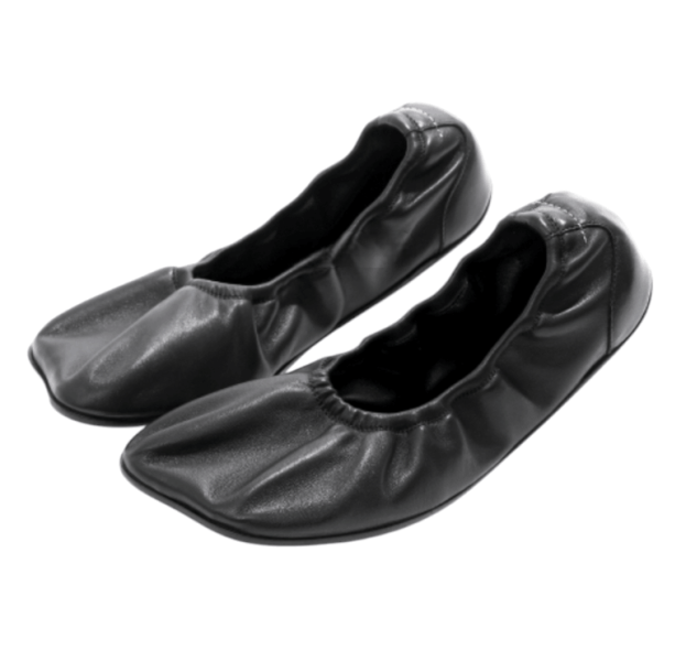 MM6 Maison Margiela Black Anatomic Travel Ballerina Flats