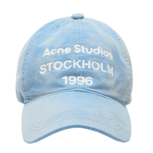 Acne Studios Logo Cap Faded Blue