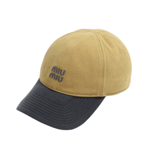(W) Miu Miu Drill Baseball Cap Topaz Anthracite