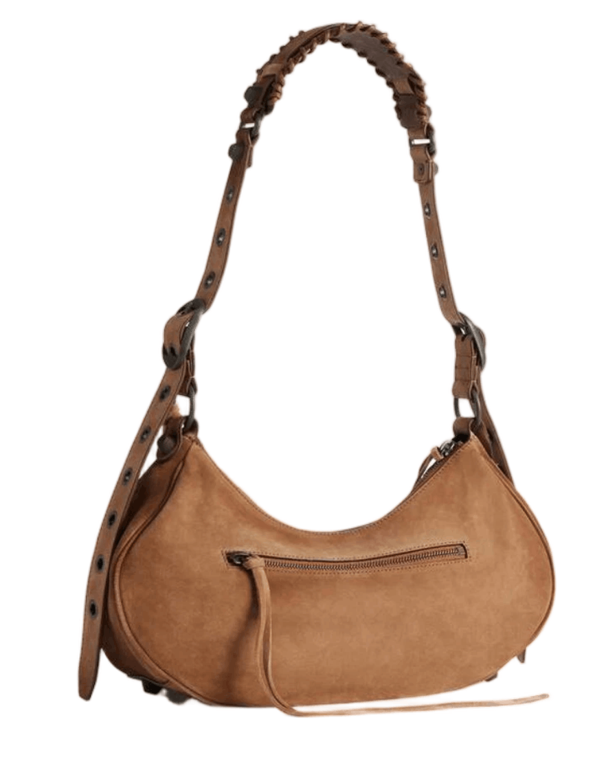 Balenciaga Le Cagole Shoulder Bag Small In Camel