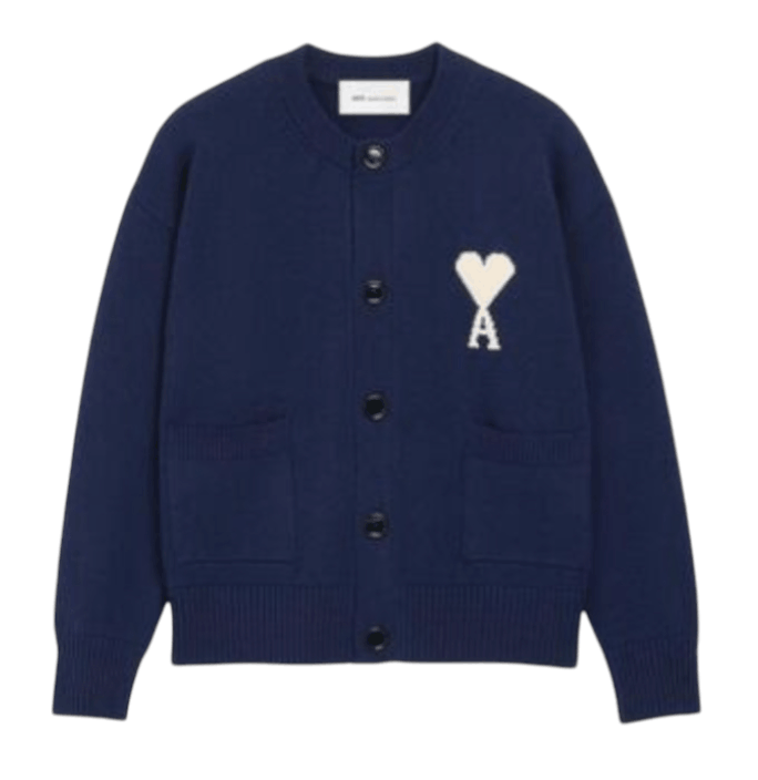 Ami Alexandre Mattiussi Cardigan with logo 