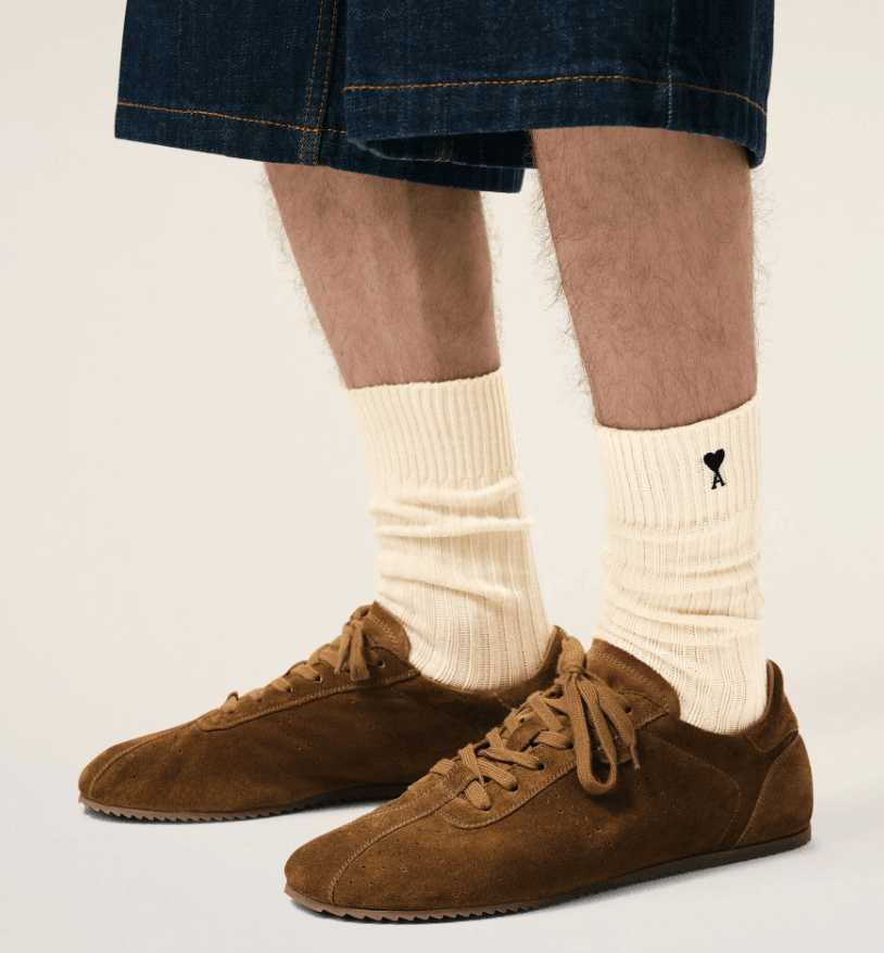 OFF WHITE/GREY/BLACK White Cotton Three Pack Ami De Coeur Socks