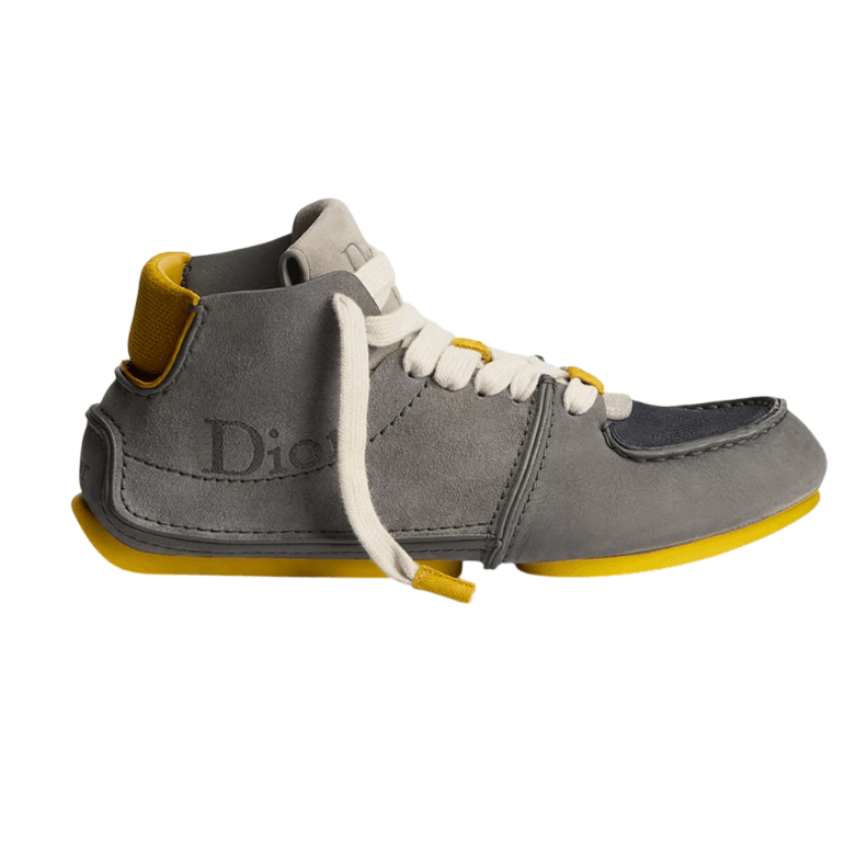 Dior Roadie Lace Up Boot Nubuck with Suede Gray