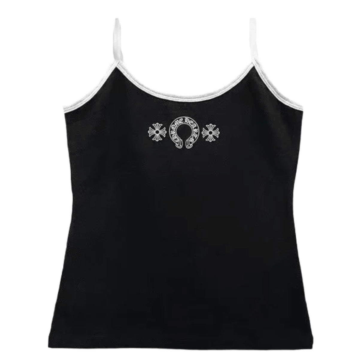 (W) Chrome Hearts Horseshoe Logo Tank Black
