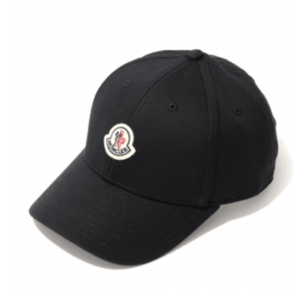 Moncler Gabardine Baseball Cap Black - 25SS