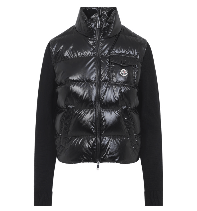 MONCLER Padded wool cardigan 