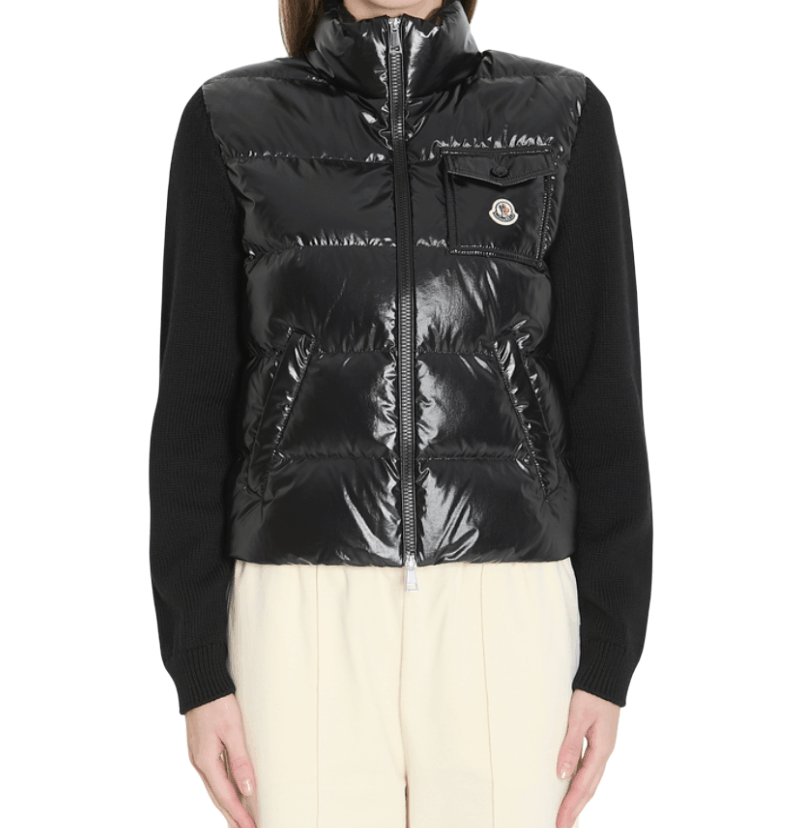 MONCLER Padded wool cardigan 