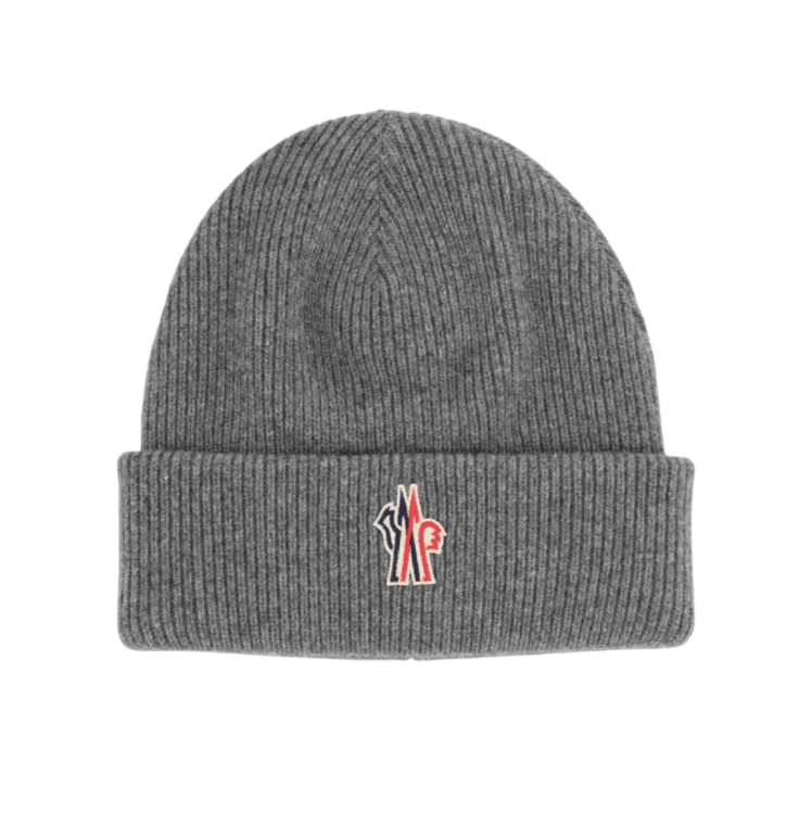 Moncler Wool Beanie Grey 