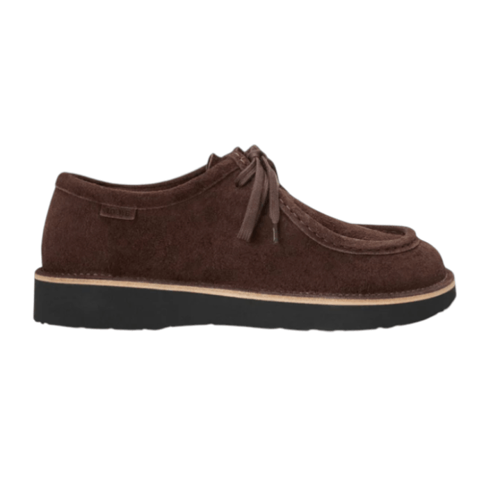 Faro lace-up in suede calfskin Brown