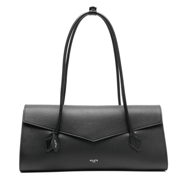 Le Teckel leather shoulder bag in black