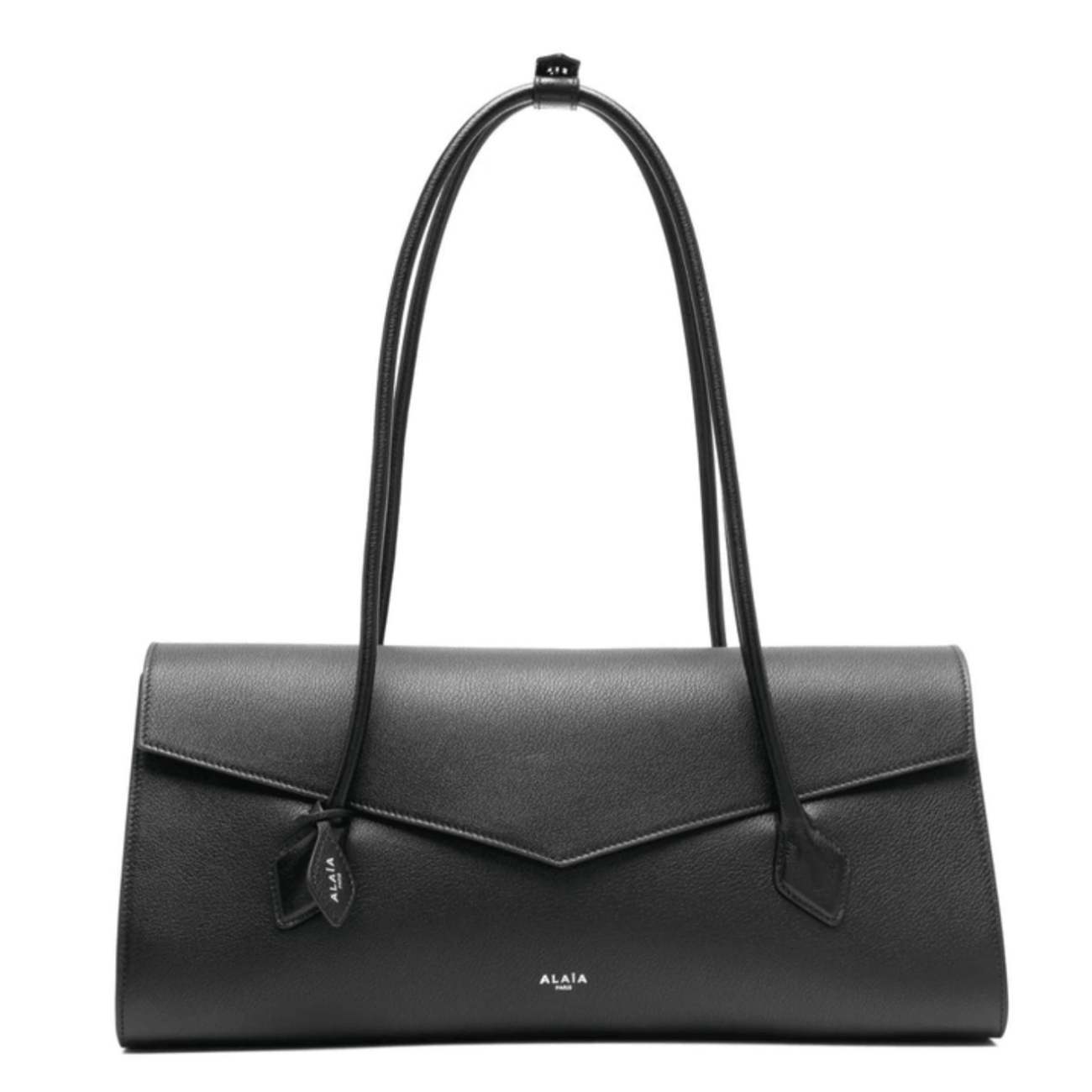 Le Teckel leather shoulder bag in black