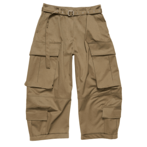 Twill cargo trousers - Khaki green