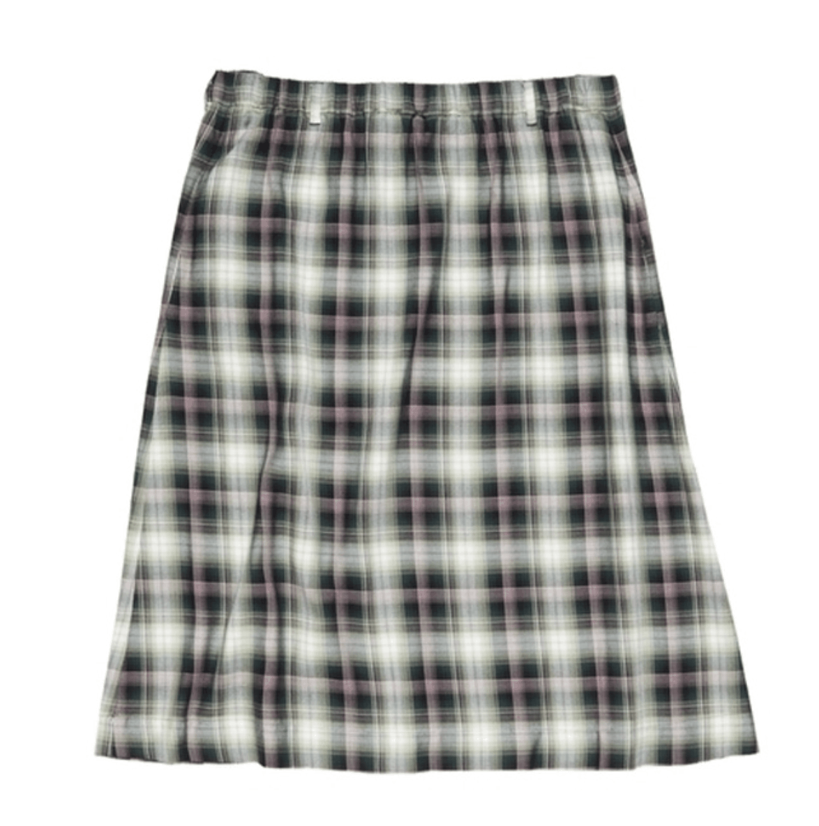 Check midi skirt 