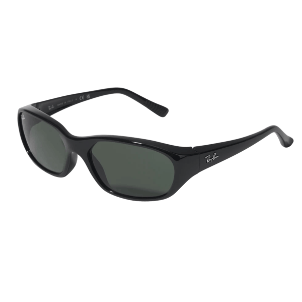 Ray-Ban DADDY-O II Polished Black Frame Green Classic G-15 Lenses