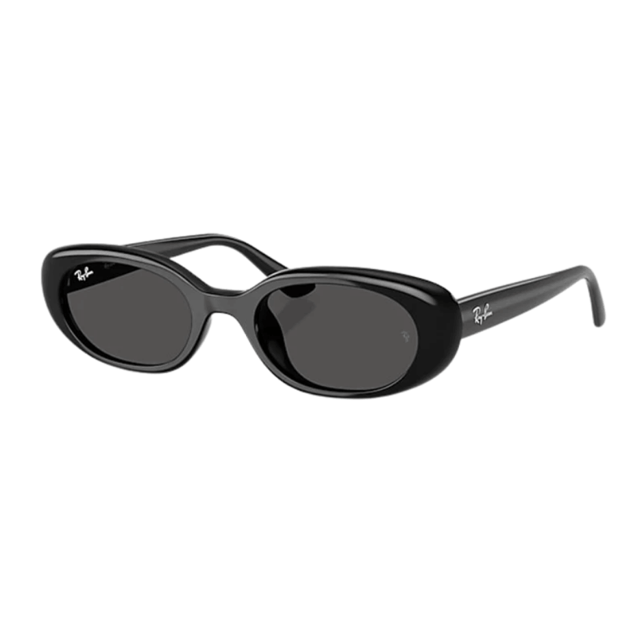 Ray-Ban RB4441D Bio-Based Polished Black Frame Dark Grey Lenses Low Bridge Fit