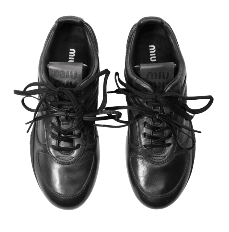 Miu Miu Black Gymnasium Donna Leather 