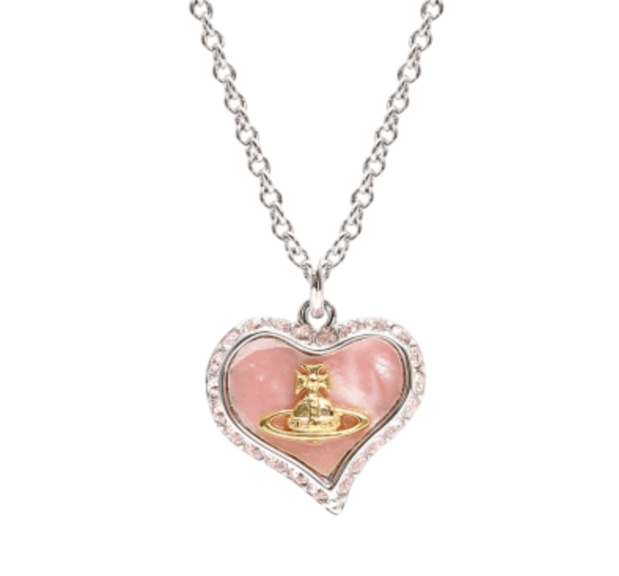 (W) Vivienne Westwood Petra Pendant Gold White 63020103 02P659