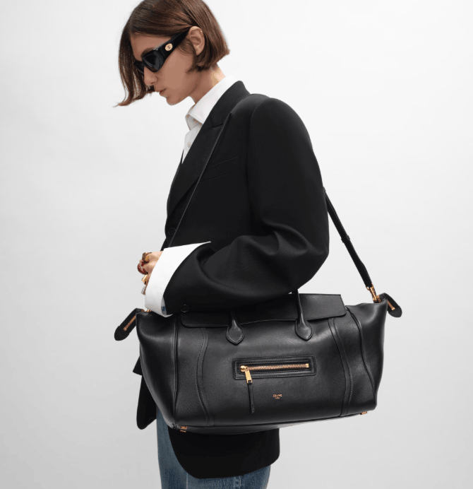  MEDIUM NEW LUGGAGE IN SUPPLE SHINY LAMBSKIN 