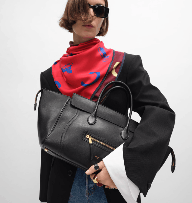  MEDIUM NEW LUGGAGE IN SUPPLE SHINY LAMBSKIN 